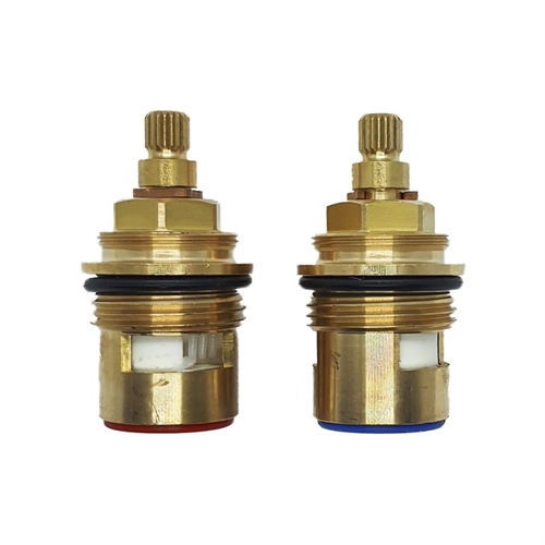 3/4" BSP Quarter Turn Bath Tap Valves 53mm Tall Lime Kitchen & Bathroom